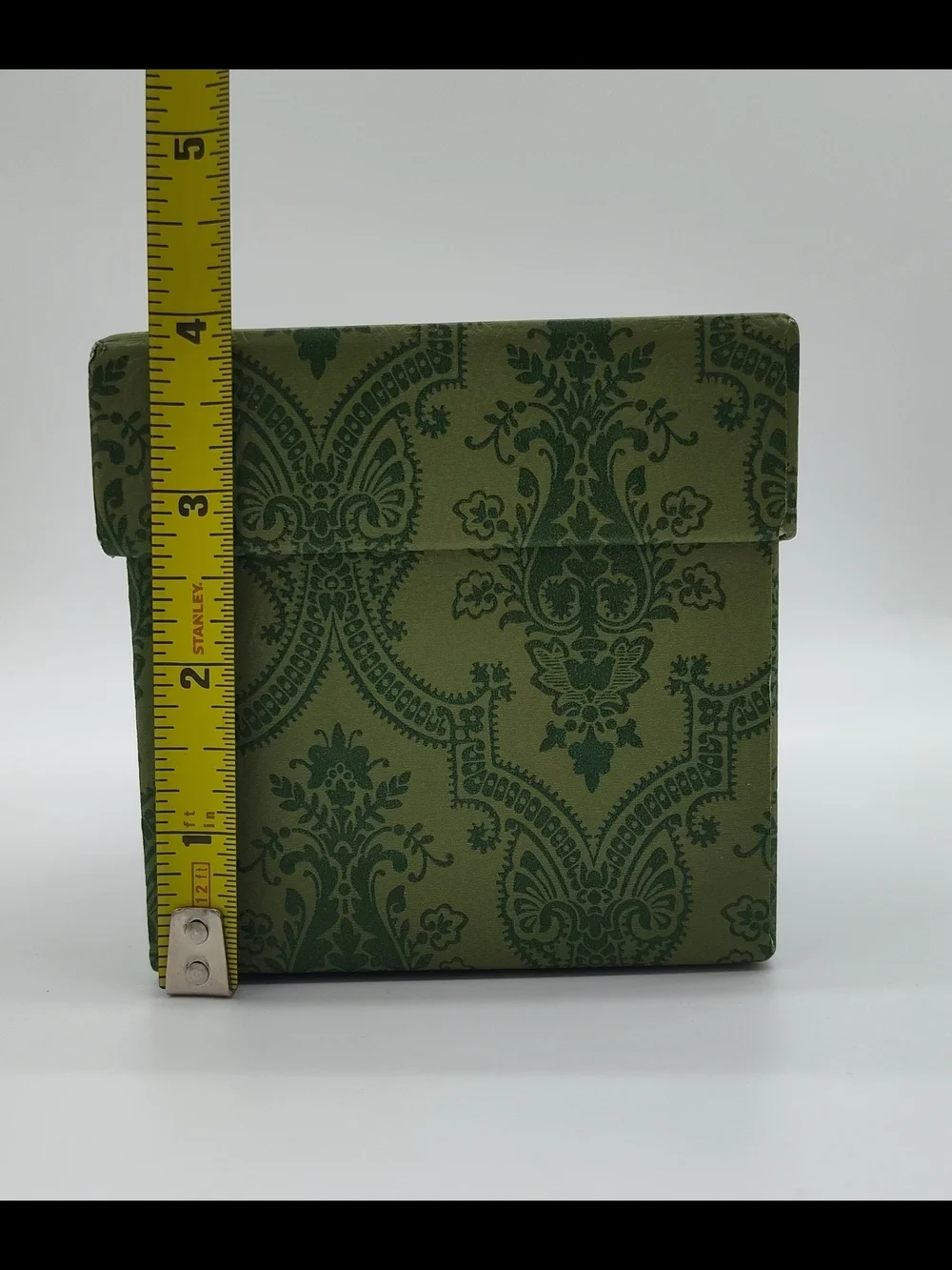 GUCCI Green Damask Gift Box Storage Box Luxe Packaging Decor Vanity LIKE NEW